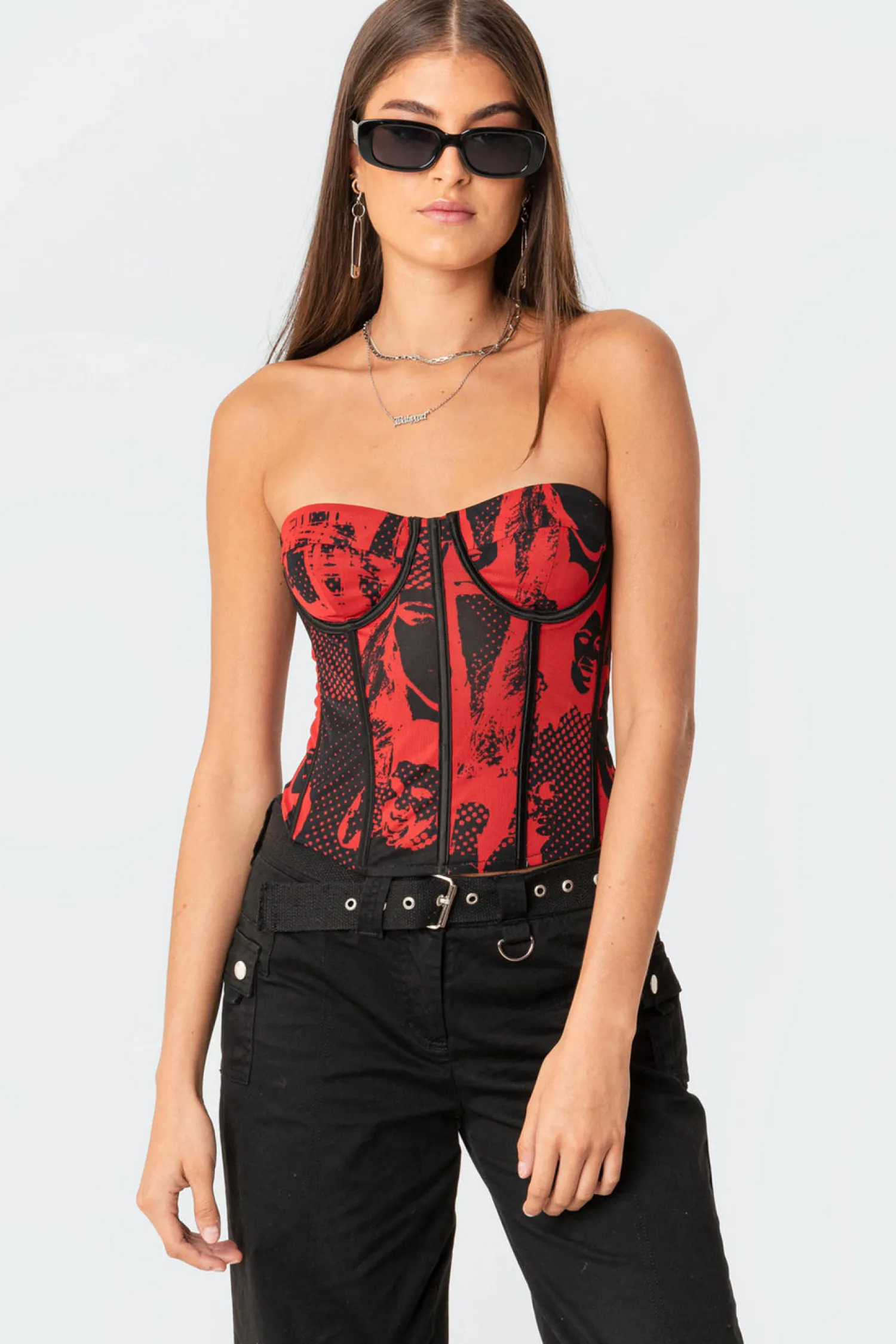 Corsets | Corsets*edikted Aly Mesh Corset Top RED