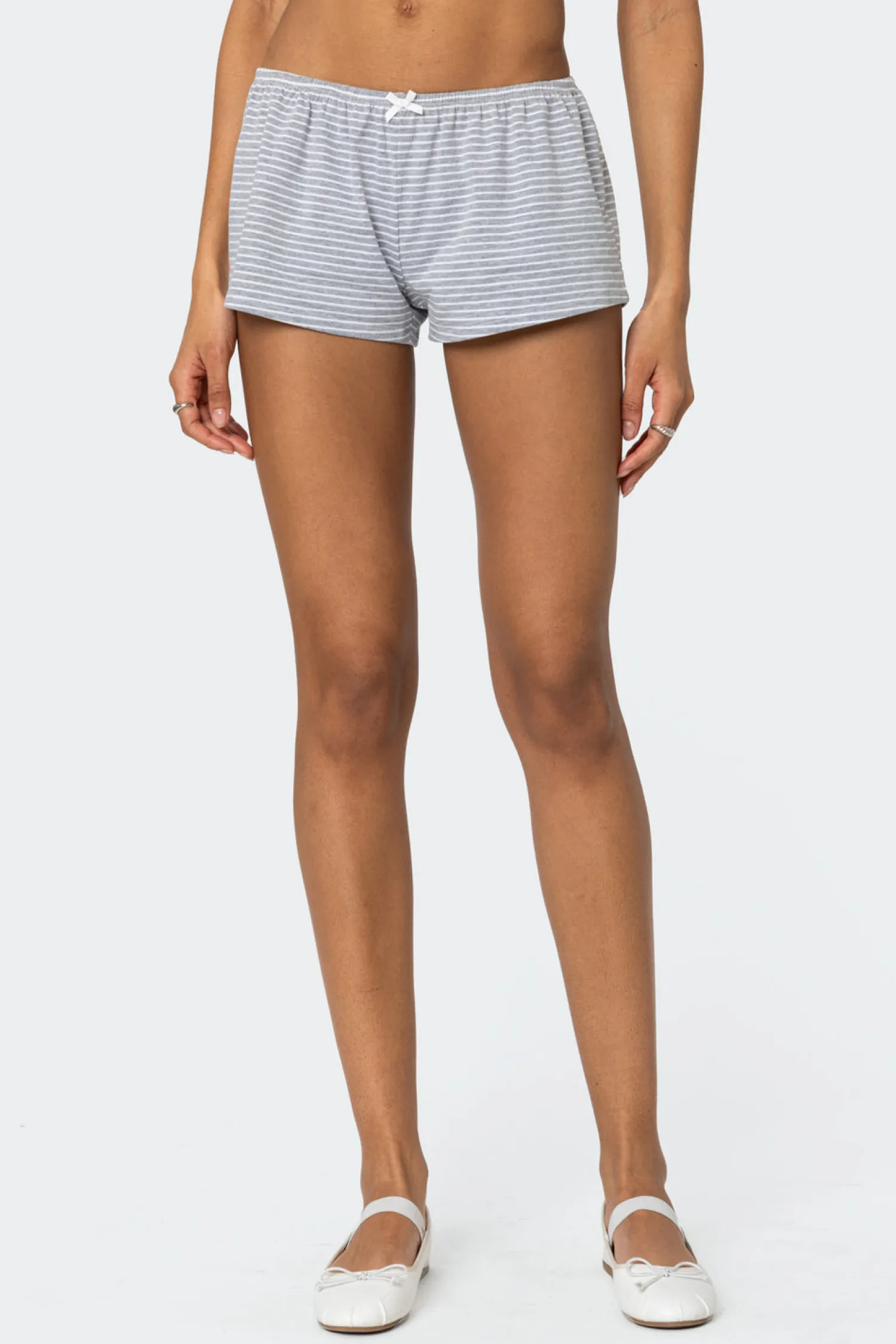 Shorts | Shorts*edikted Astor Striped Shorts GRAY AND WHITE