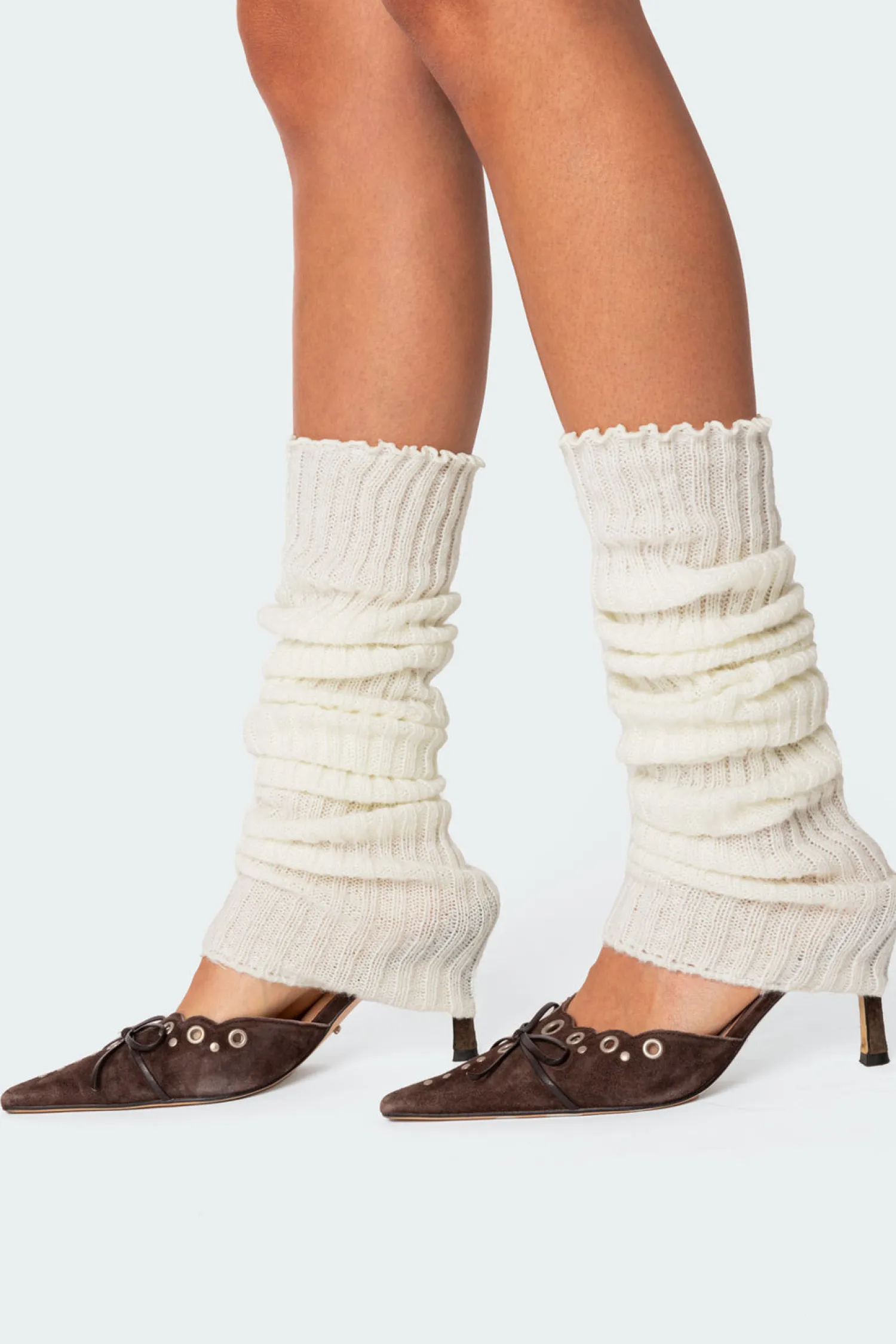 Socks & Tights*edikted Baby It'S Cold Leg Warmers WHITE