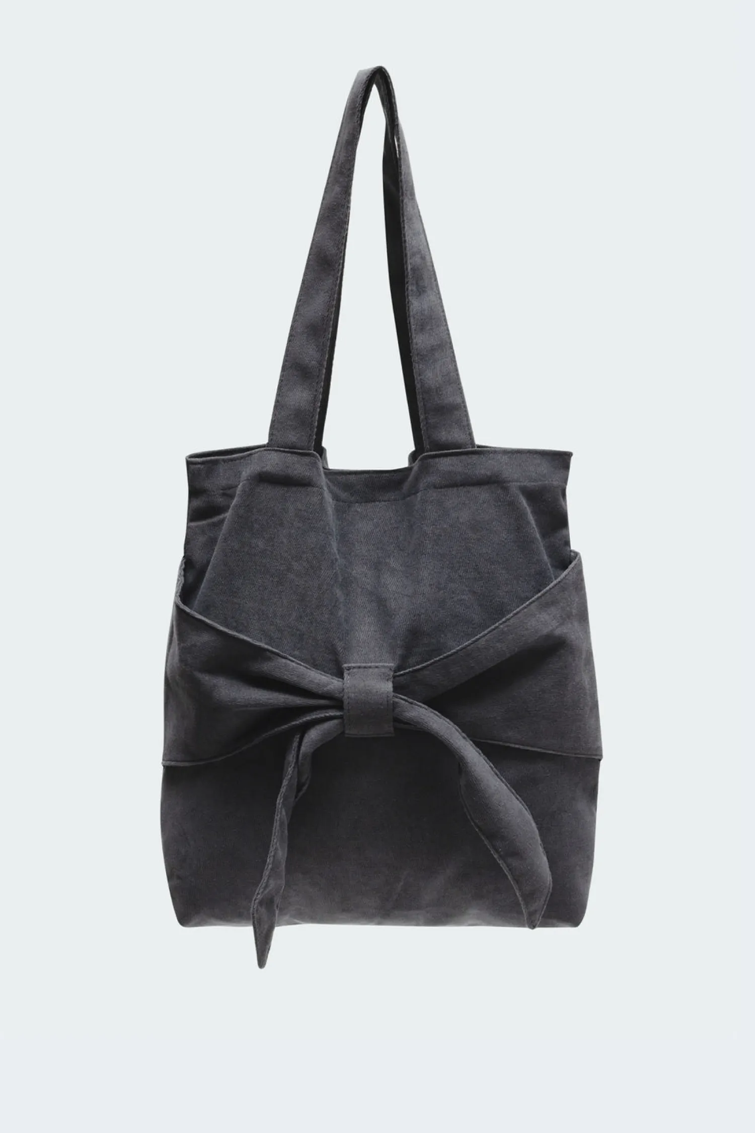 Bags*edikted Bow Detail Tote Bag DARK GRAY