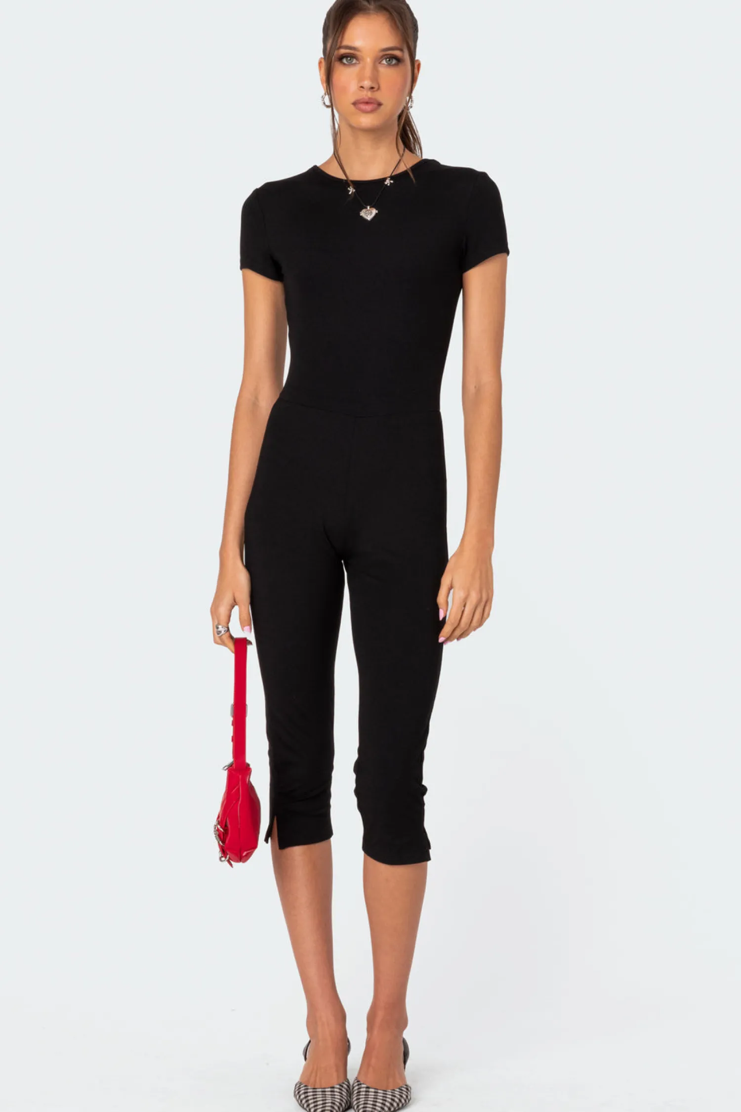 Jumpsuits & Rompers | Night Out*edikted Capri Open Back Jumpsuit BLACK