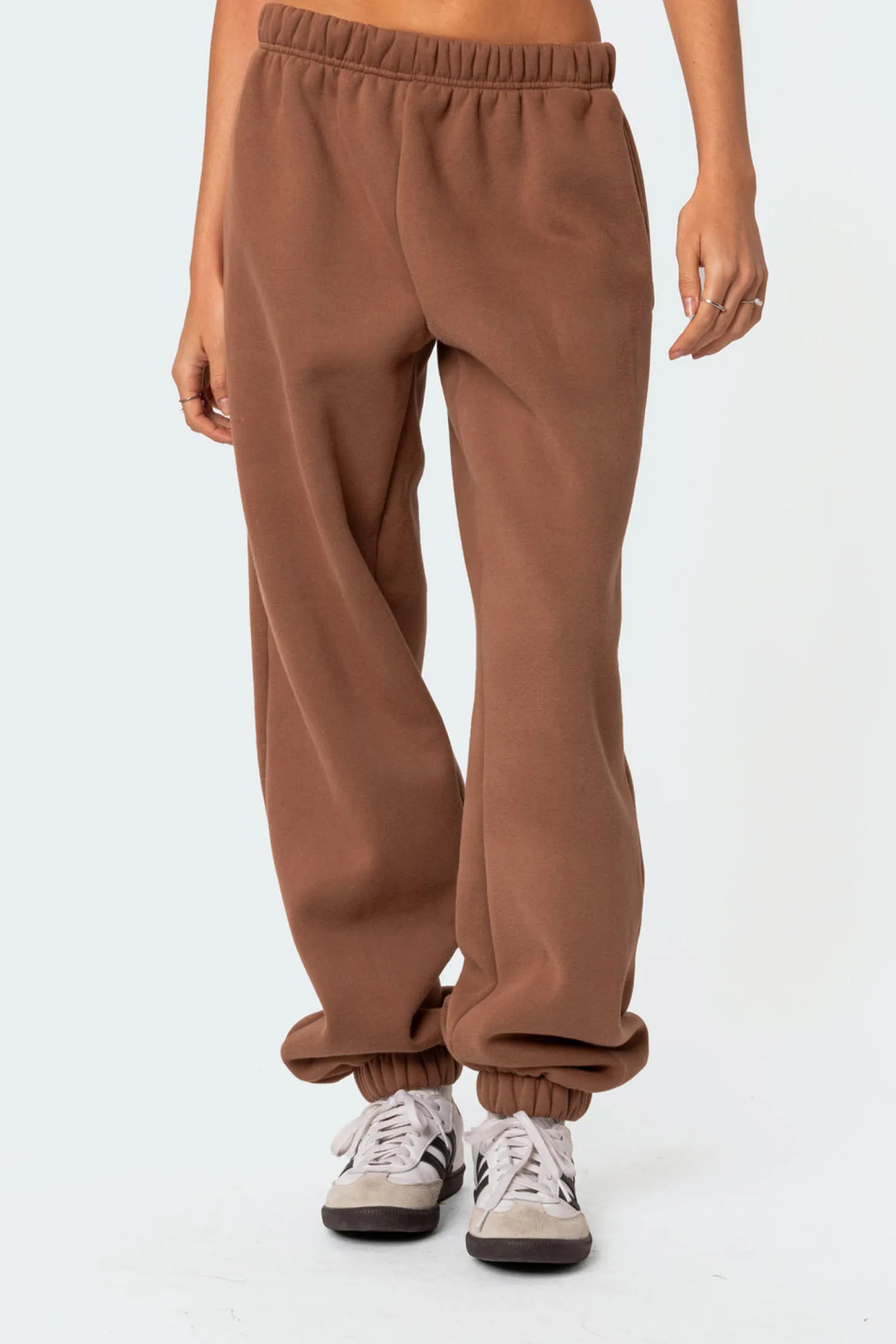 Pants | Pants*edikted Clark Oversized Sweatpants BROWN