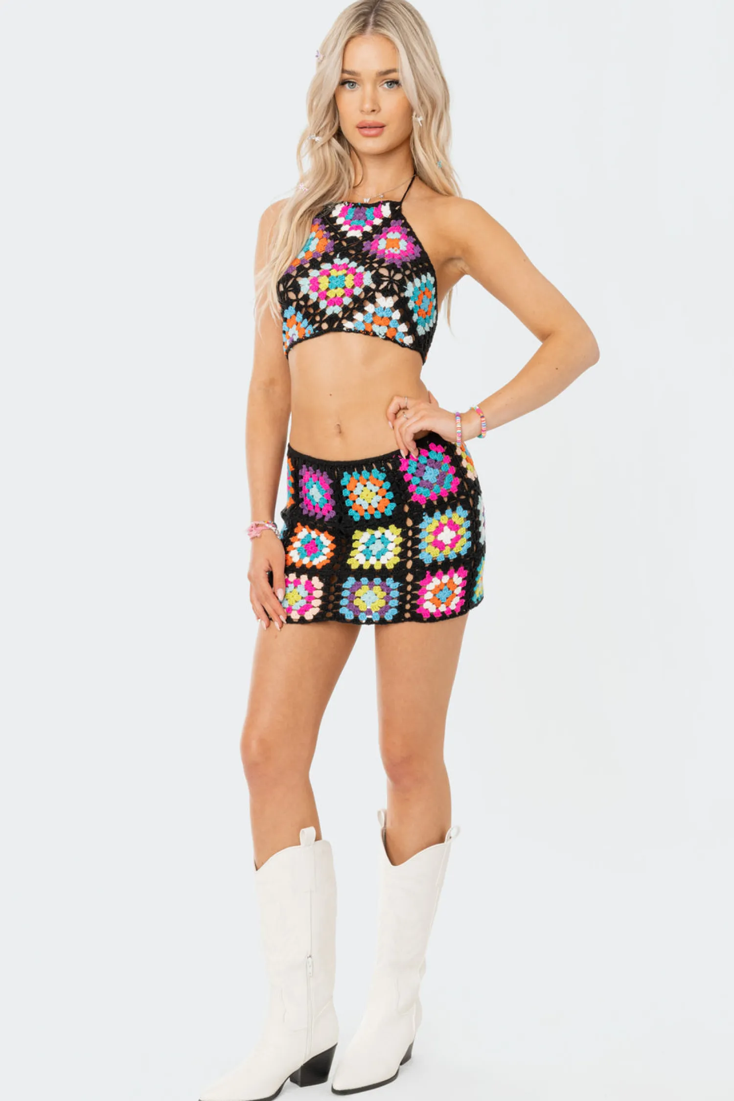 Crop Tops | Knitted Tops*edikted Crochet Crush Halter Top MIX