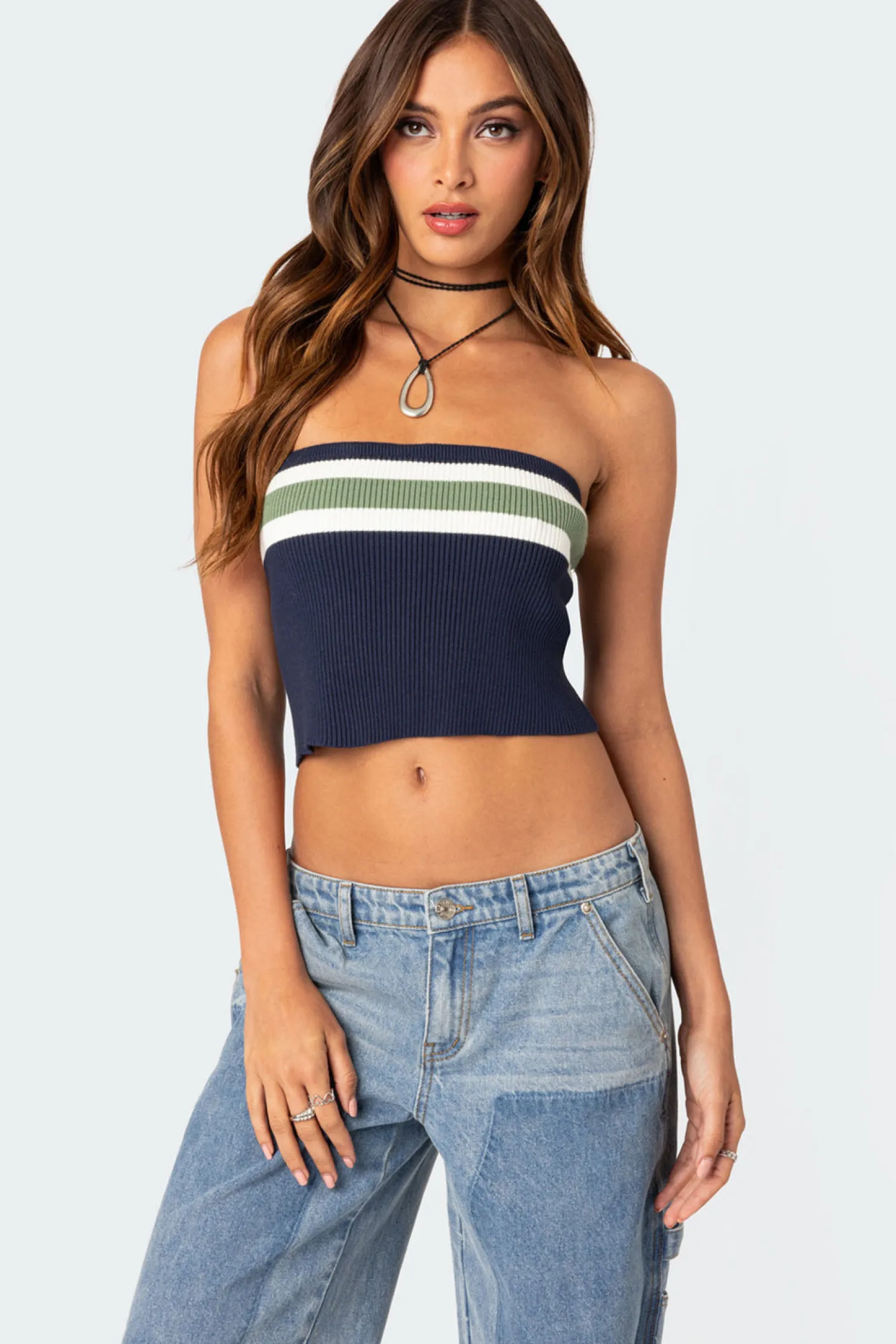 Strapless Tops | Knitted Tops*edikted Cyprus Knit Tube Top MIX