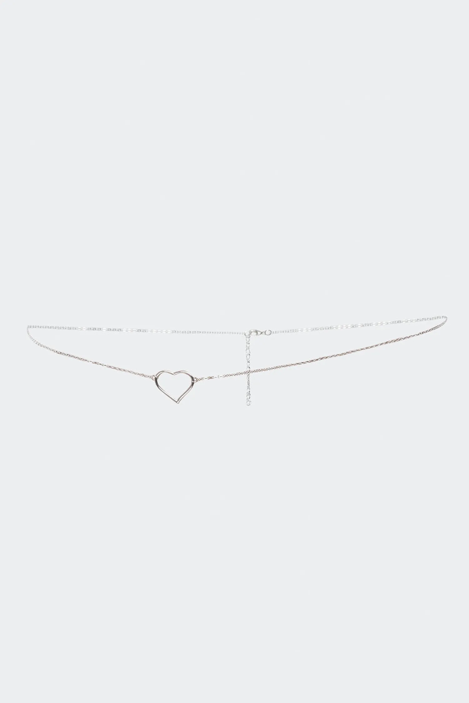 Belly Chains*edikted Dainty Heart Belly Chain SILVER