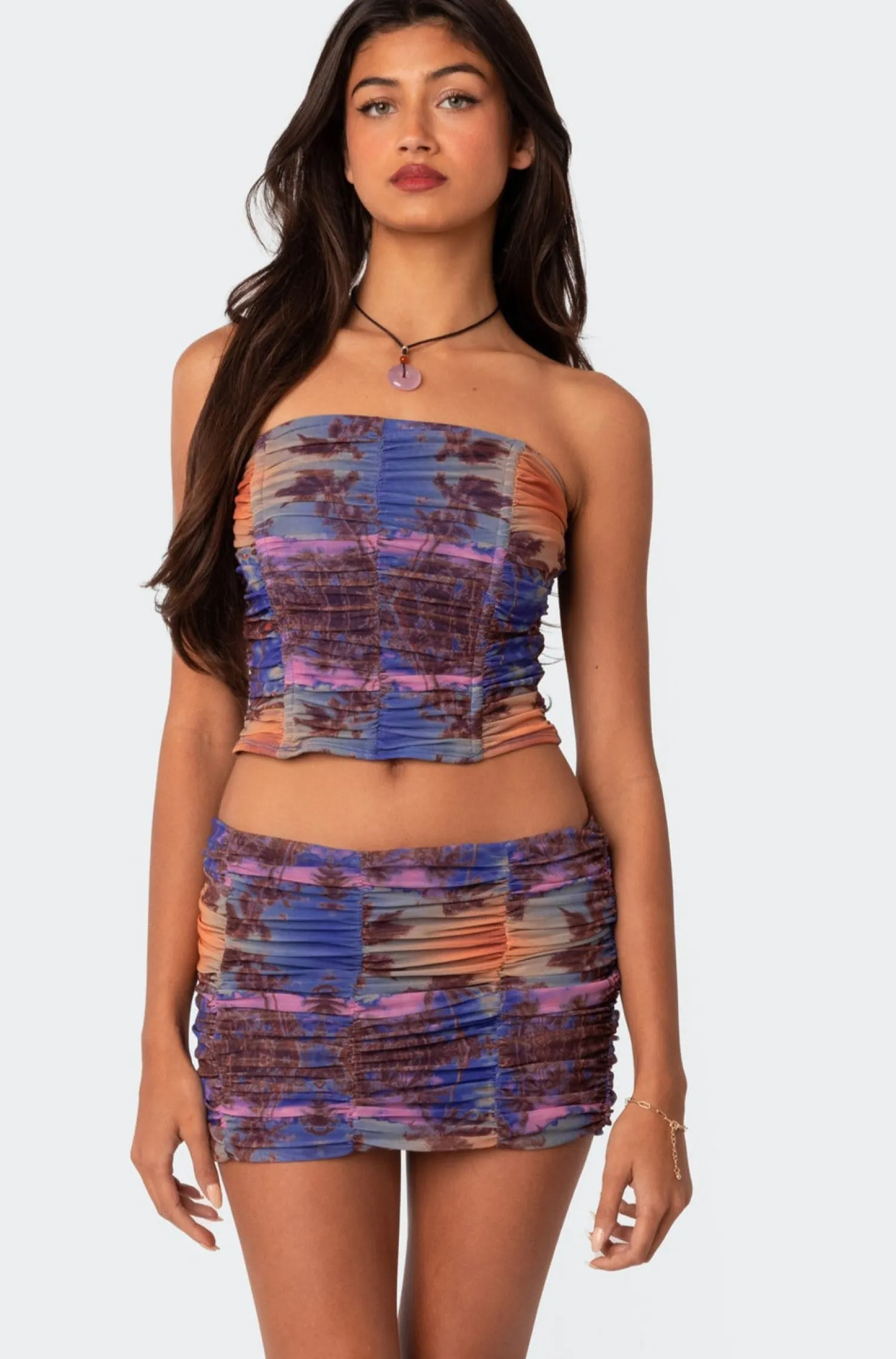 Corsets | Corsets*edikted Florence Printed Mesh Tube Top MIX