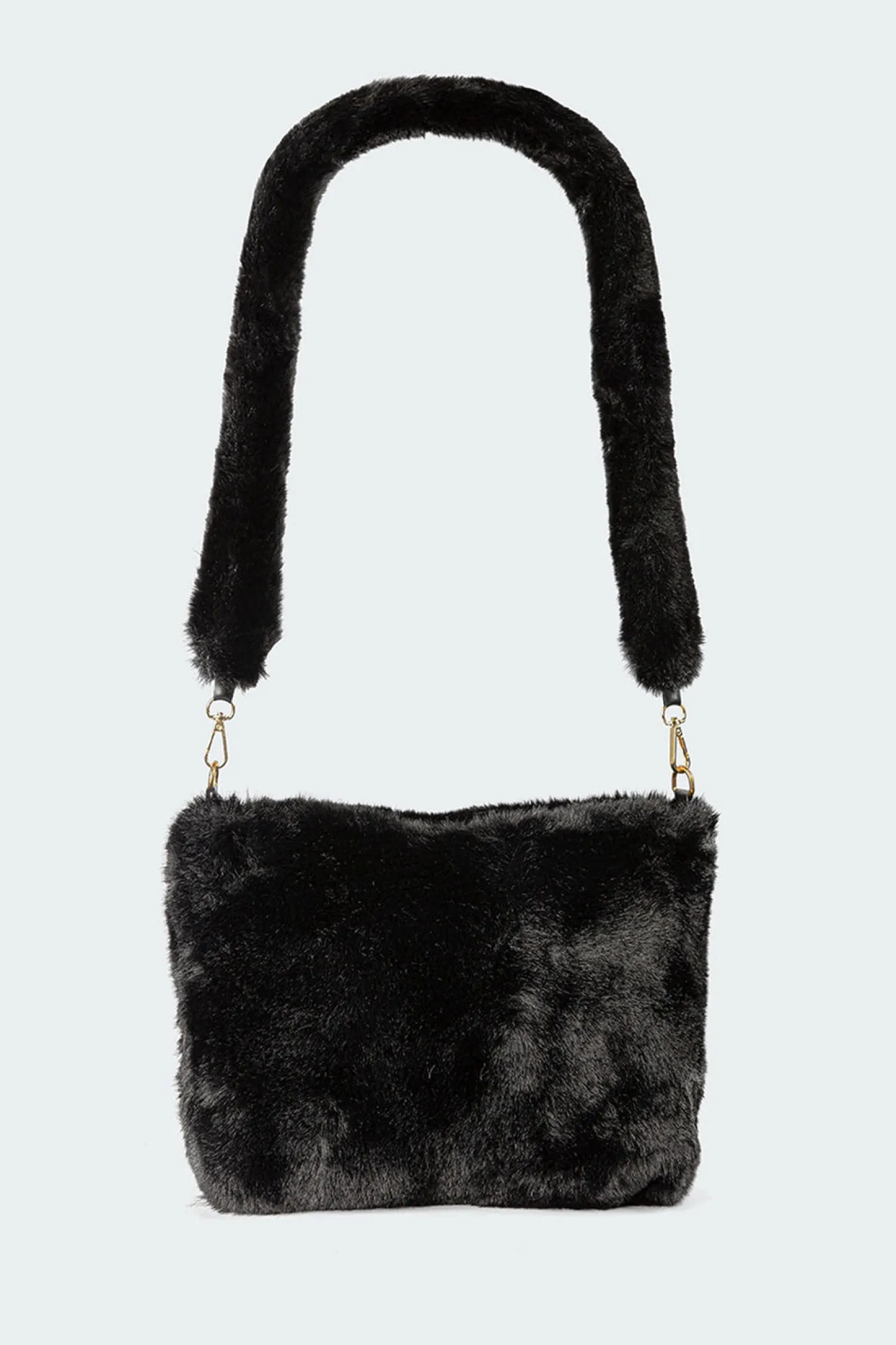 Bags*edikted Fluffy Shoulder Bag BLACK