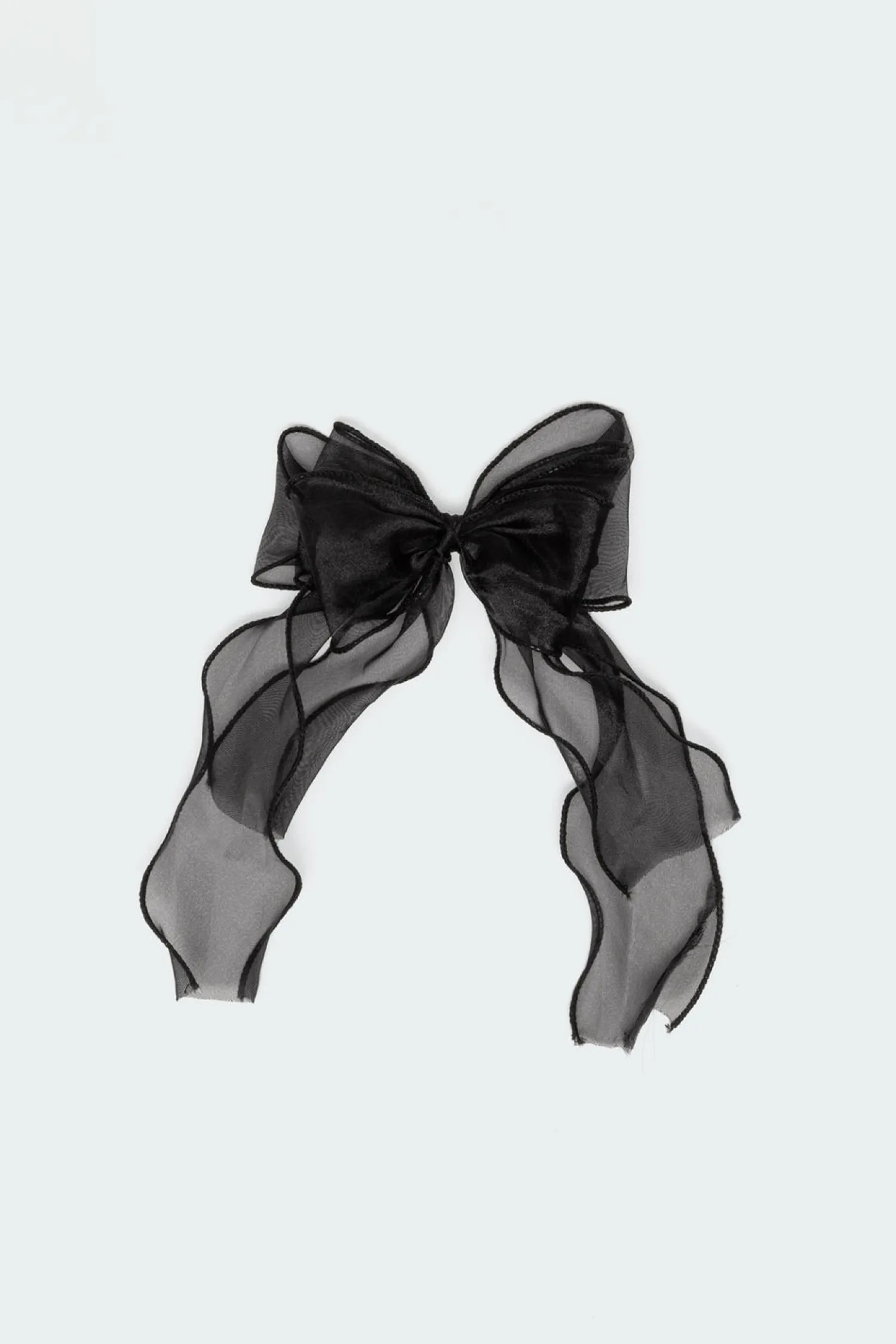 Hair Accessories*edikted Frilled Bow Hair Clip BLACK