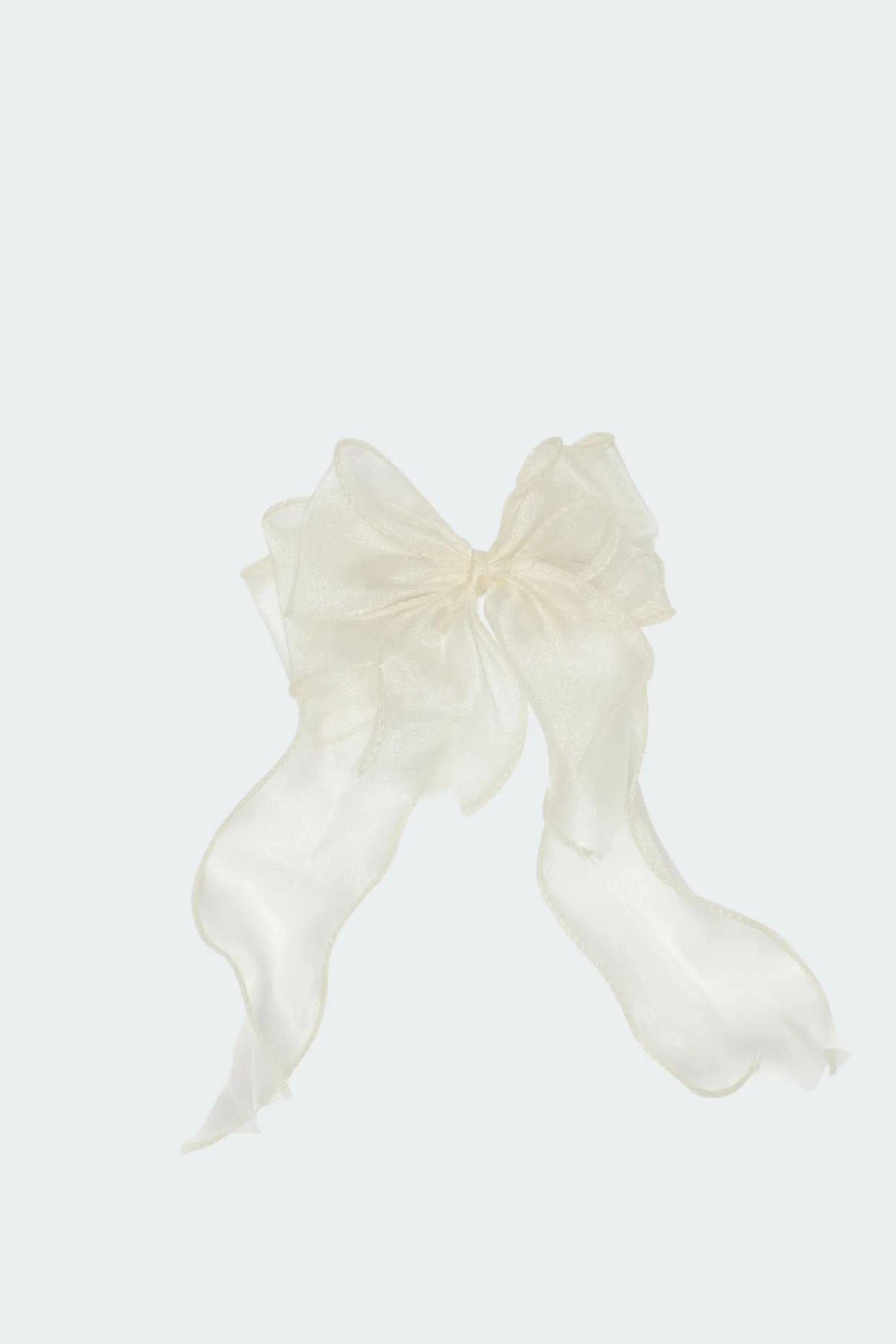 Hair Accessories*edikted Frilled Bow Hair Clip CREAM