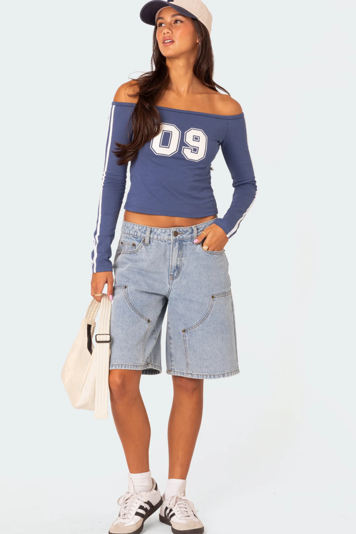 Shorts | Shorts*edikted Jacqui Low Rise Denim Bermuda Shorts LIGHT BLUE