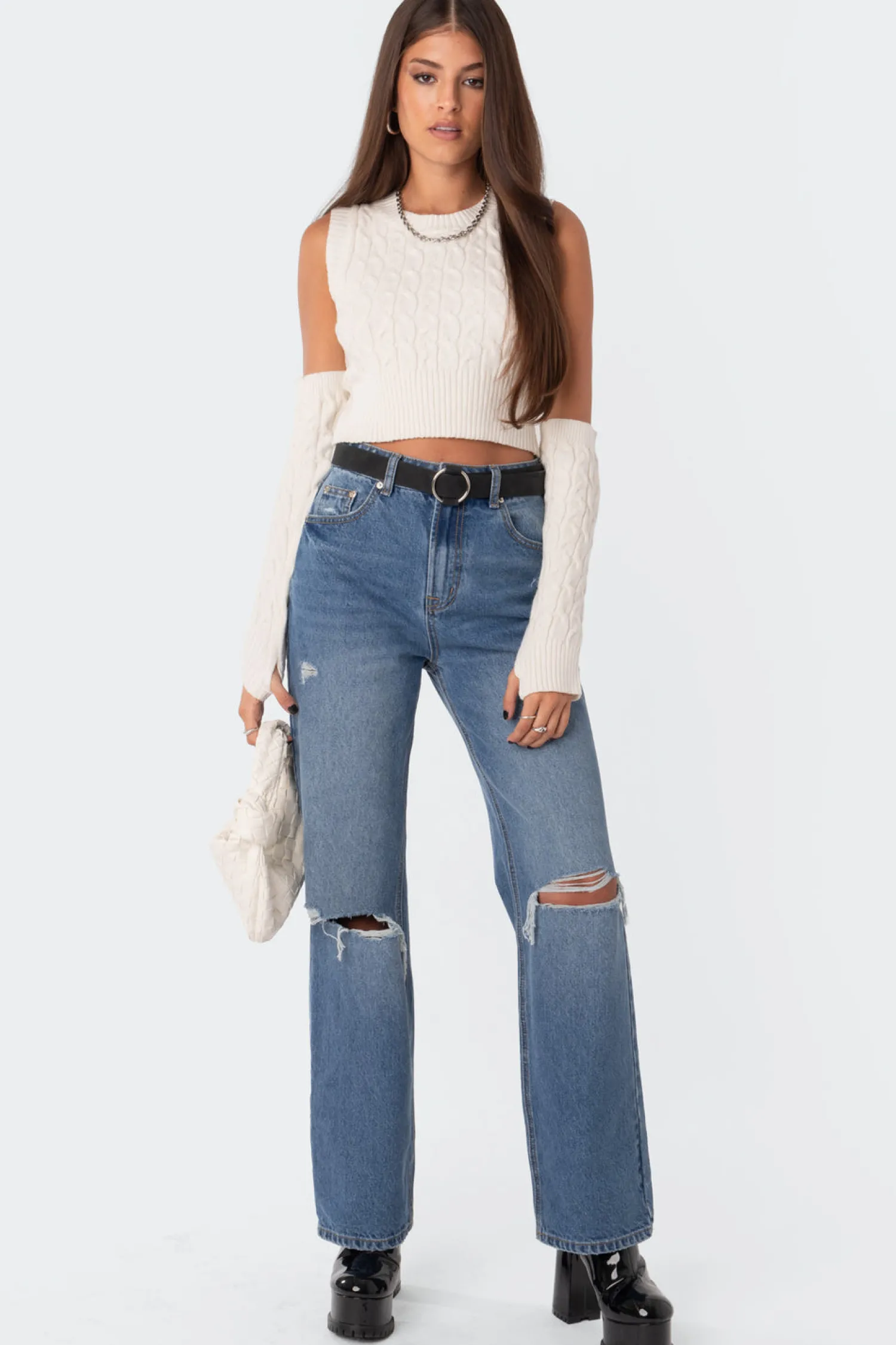 Jeans | Jeans*edikted Lori High-Rise Wide Leg Jeans DARK BLUE