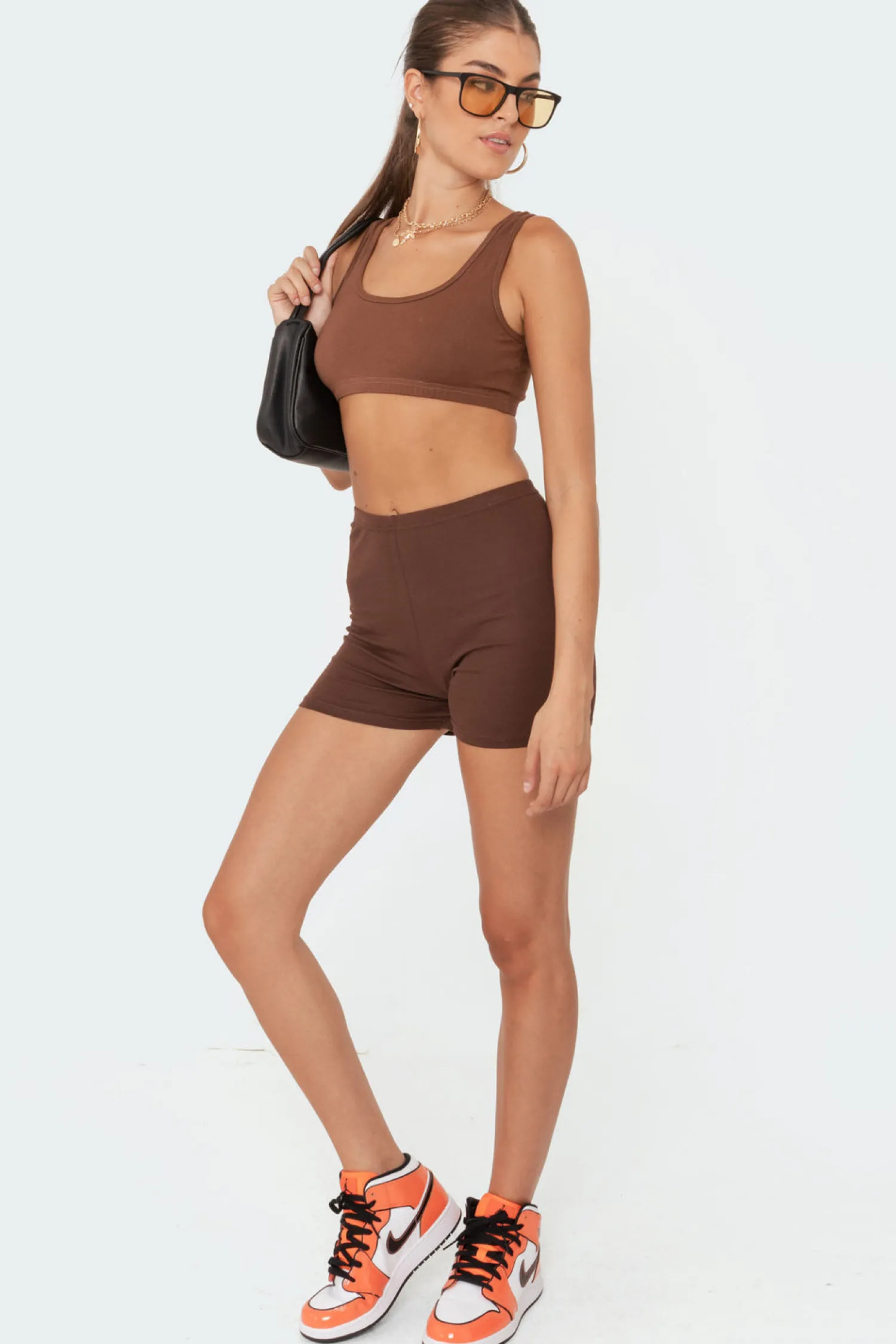 Crop Tops | Basics*edikted Mina Crop Top BROWN