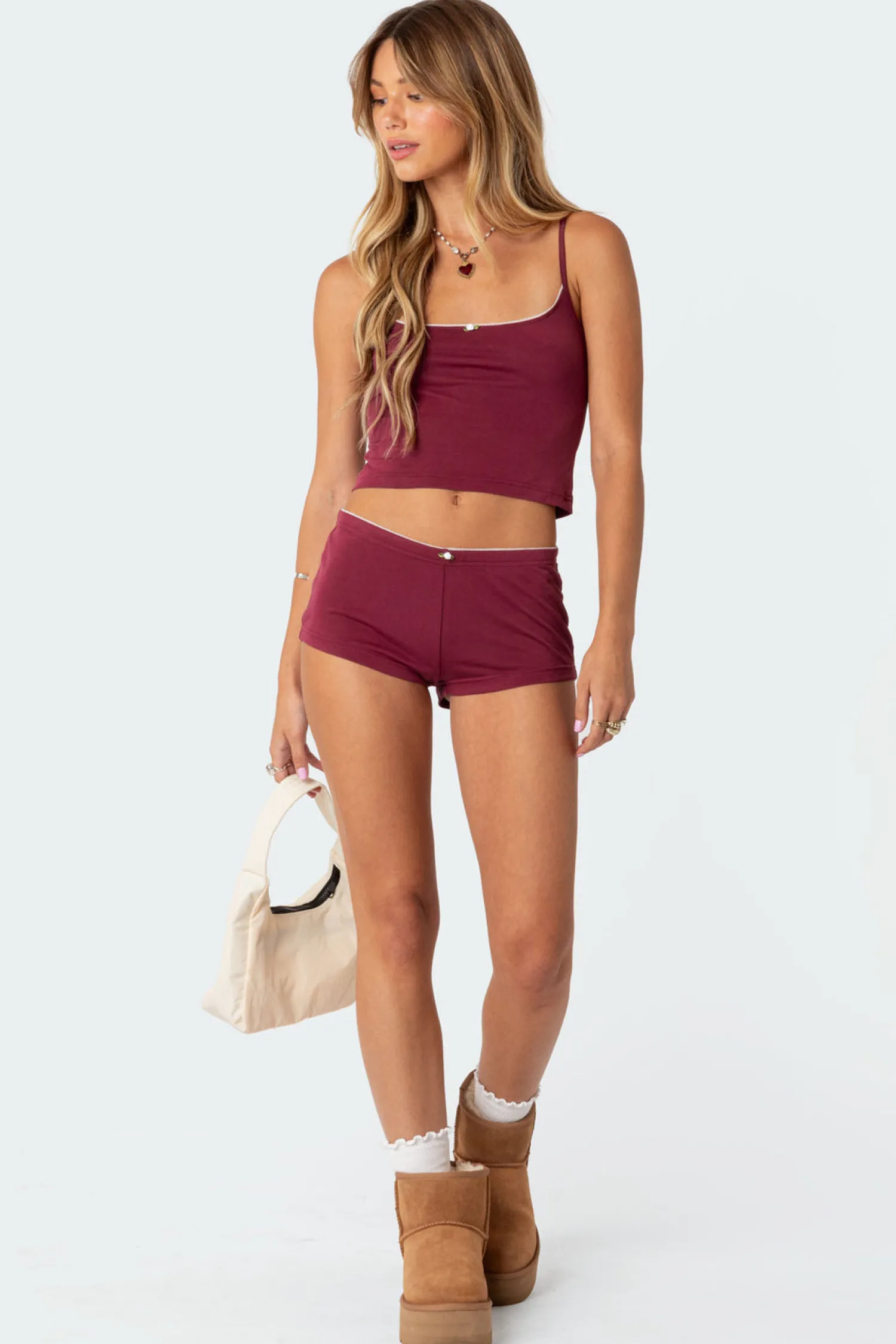 Tank Tops | Loungewear*edikted Monroe Tank Top BURGUNDY