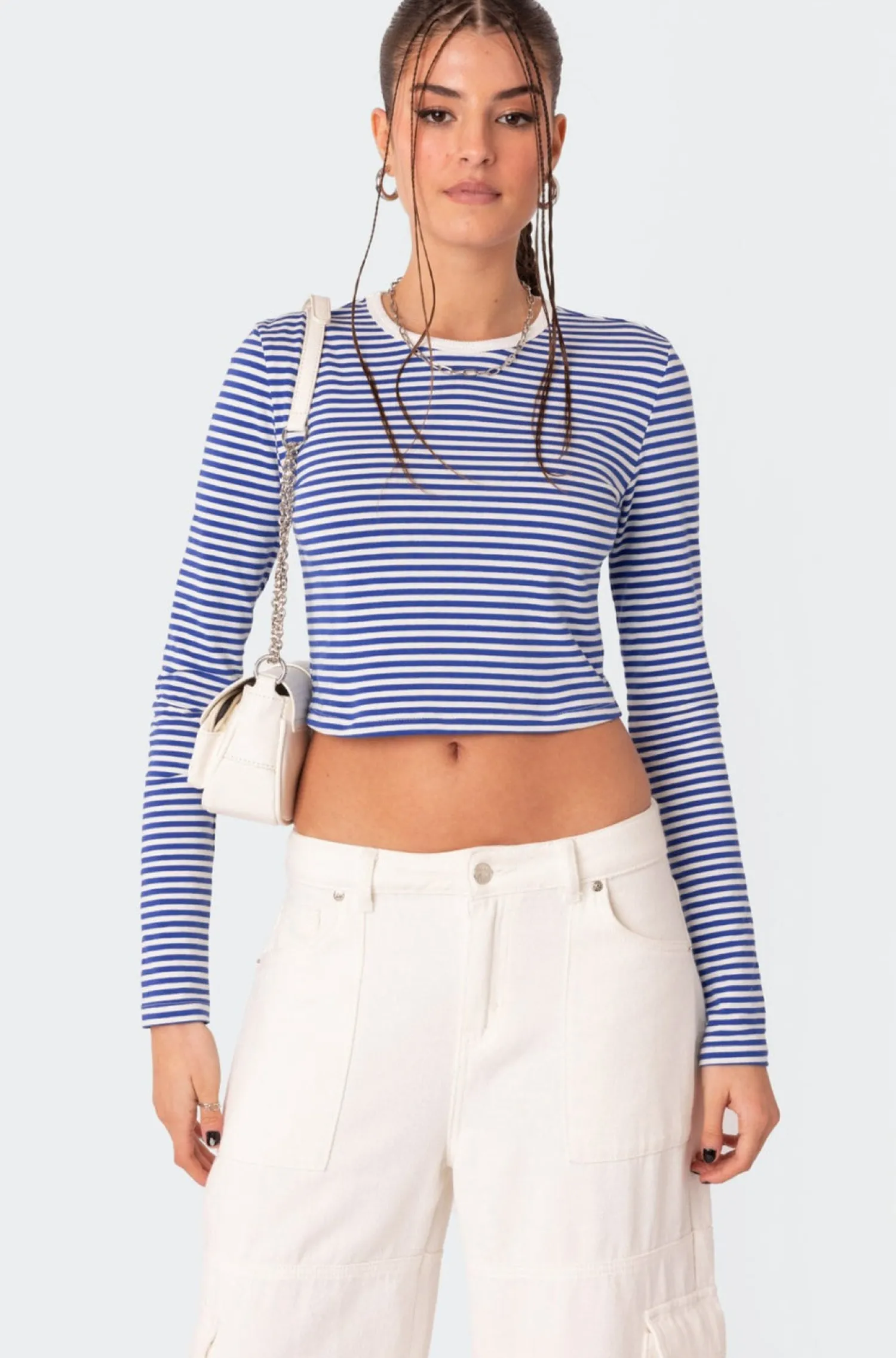 Crop Tops | T-Shirts*edikted Montie Striped Long Sleeve T-Shirt MIX