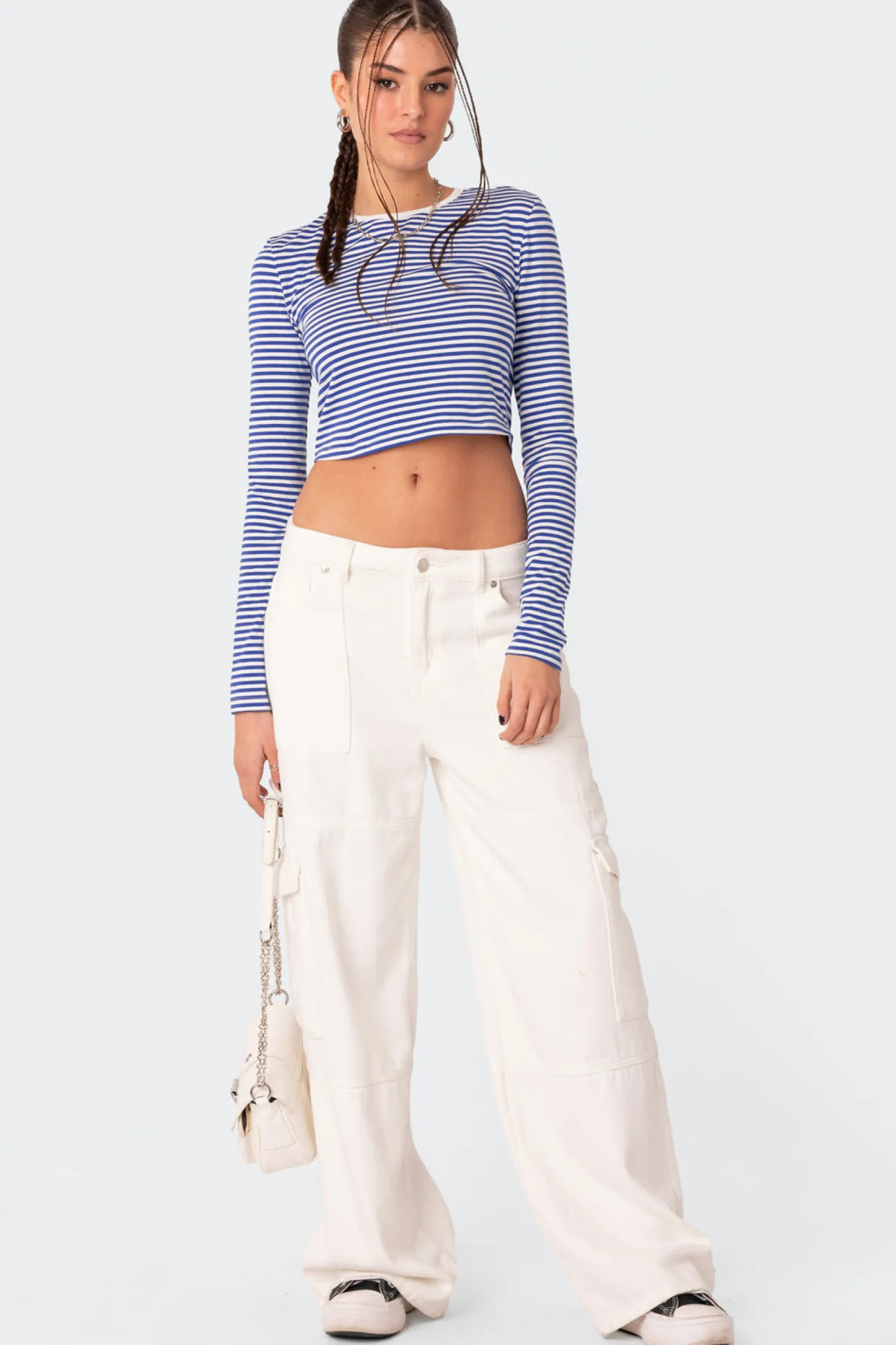 Crop Tops | T-Shirts*edikted Montie Striped Long Sleeve T-Shirt MIX