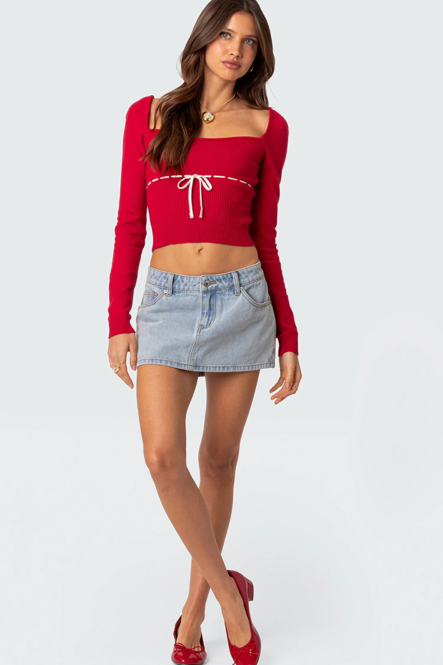 Long Sleeve Tops | Knitted Tops*edikted Natasha Knit Top RED