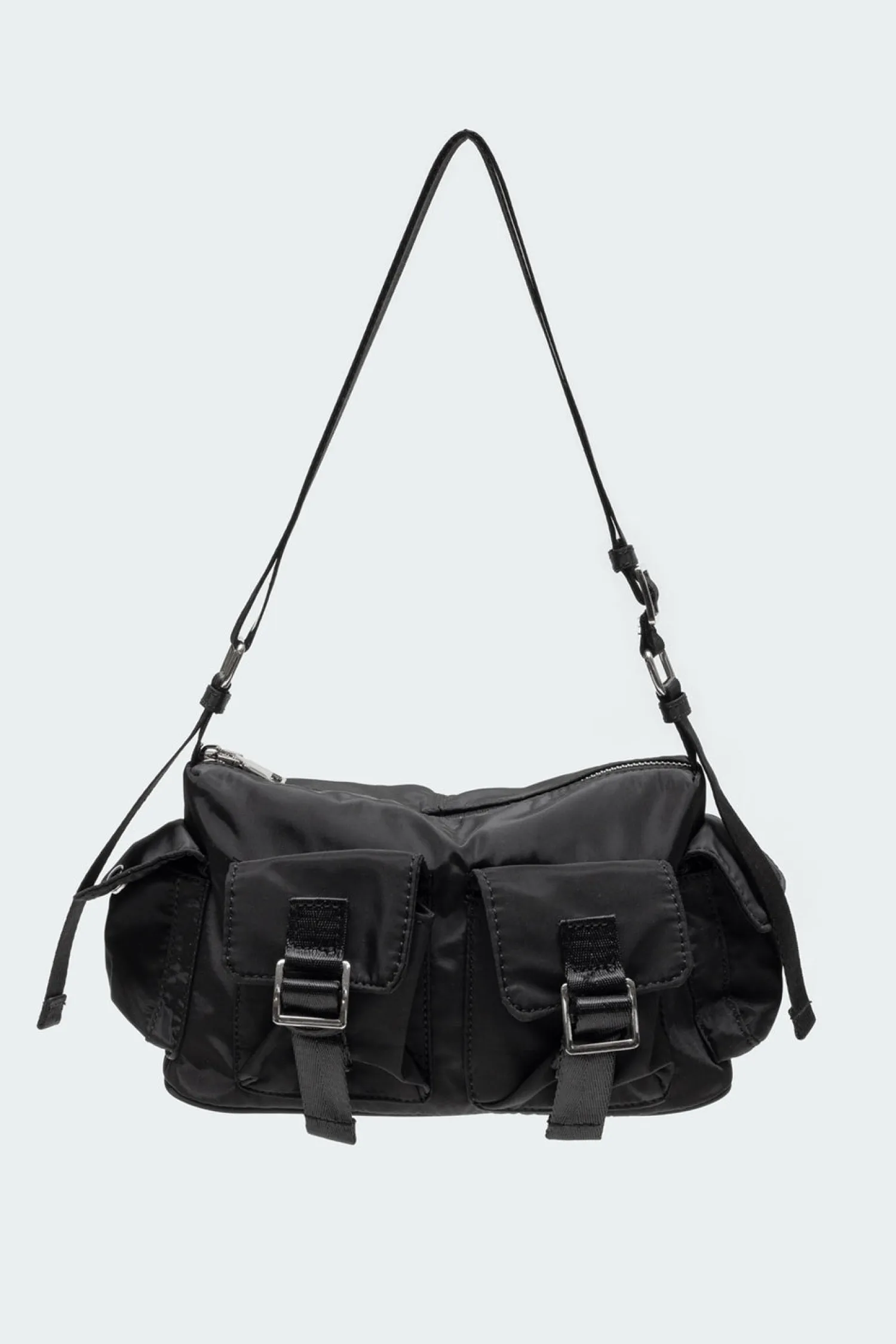 Bags*edikted Nylon Cargo Bag BLACK