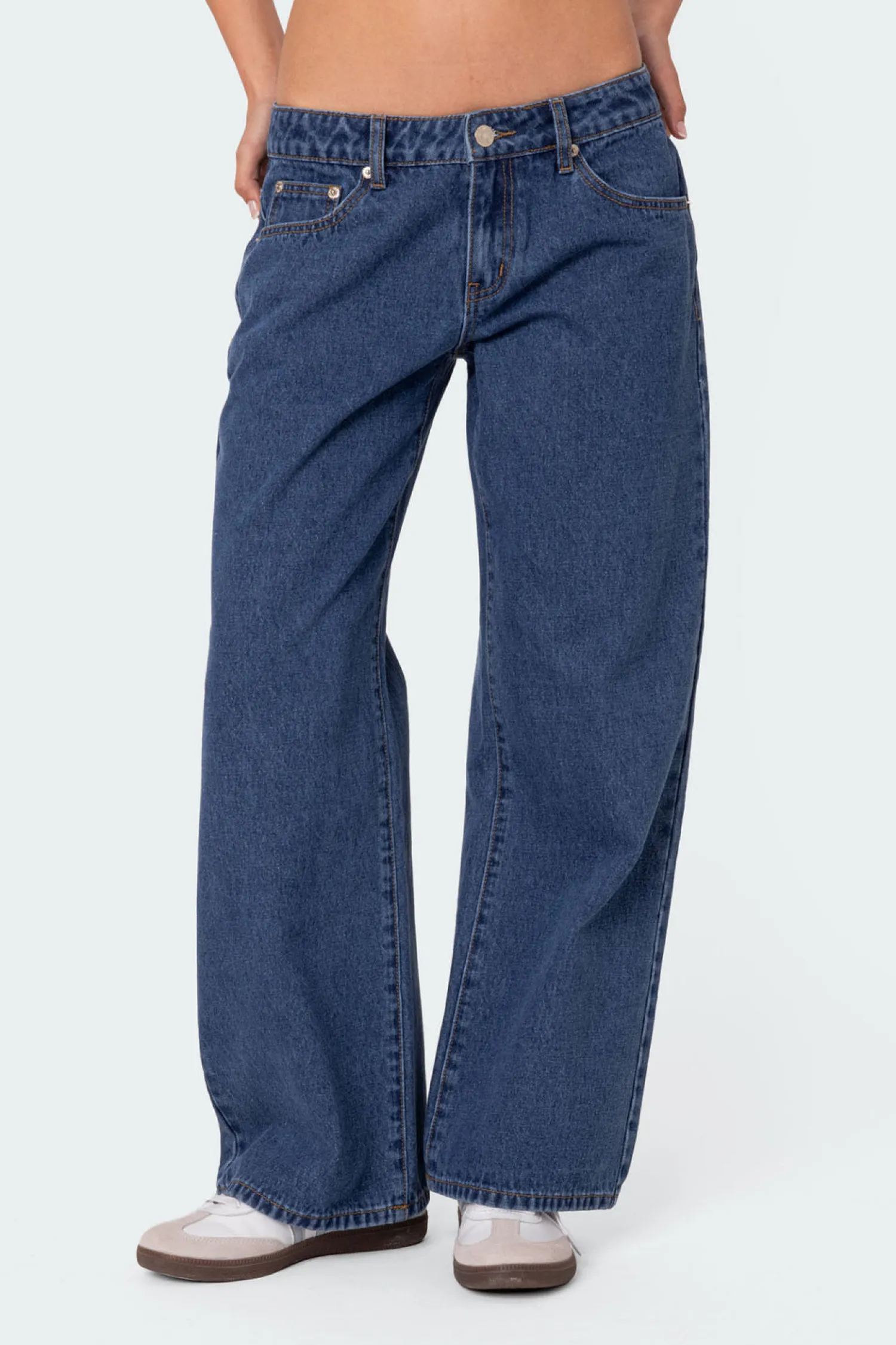 Jeans | Jeans*edikted Petite Raelynn Washed Low Rise Jeans BLUE WASHED