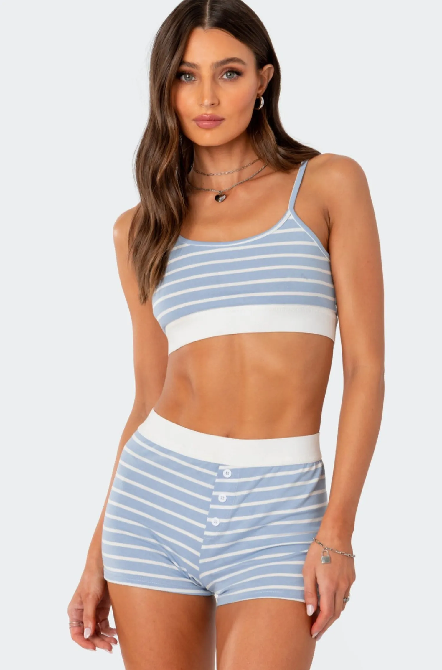 Crop Tops | Loungewear*edikted Solene Bra Top BLUE