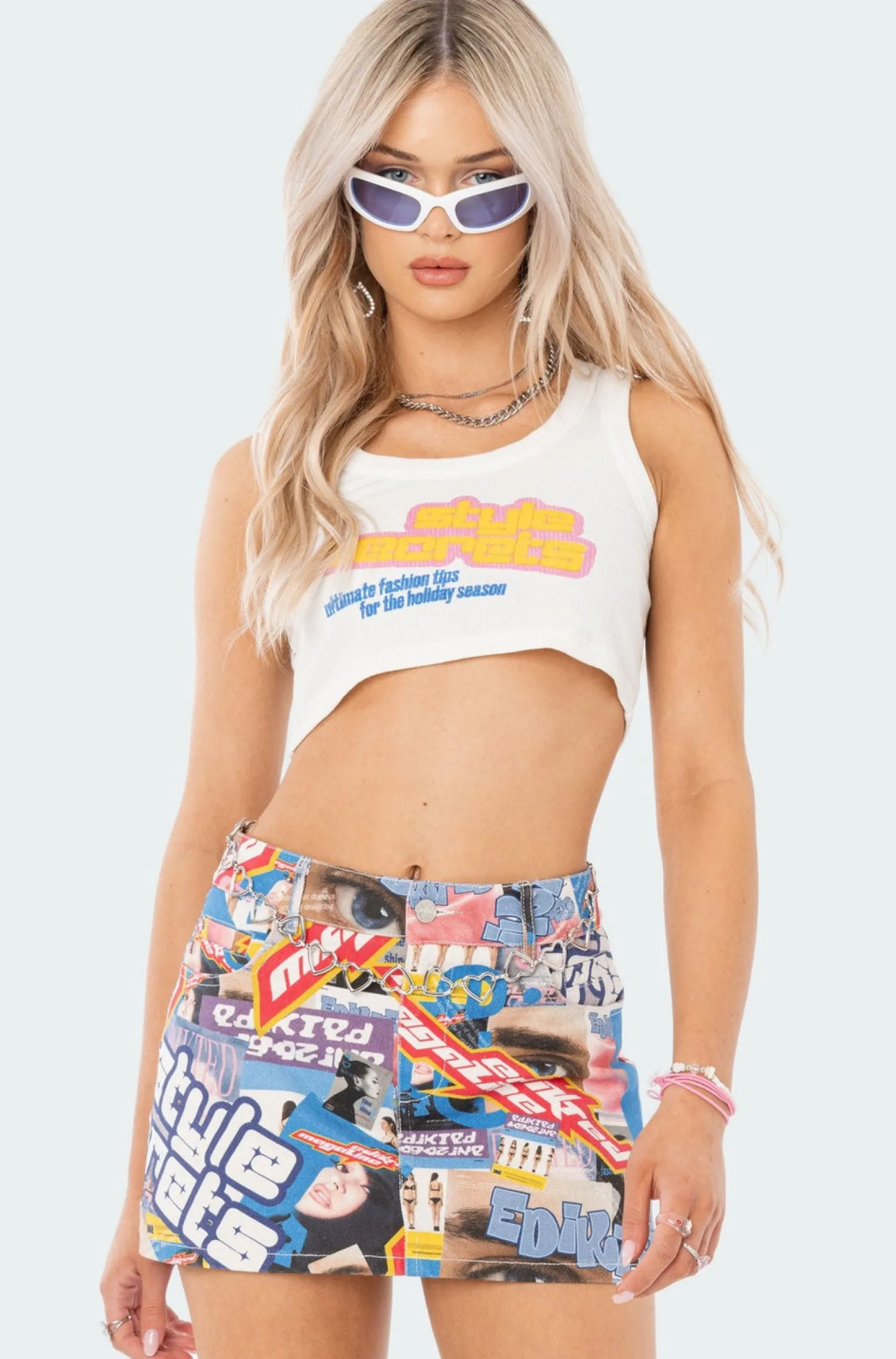 Crop Tops | Graphic Tops*edikted Style Secrets Crop Top WHITE