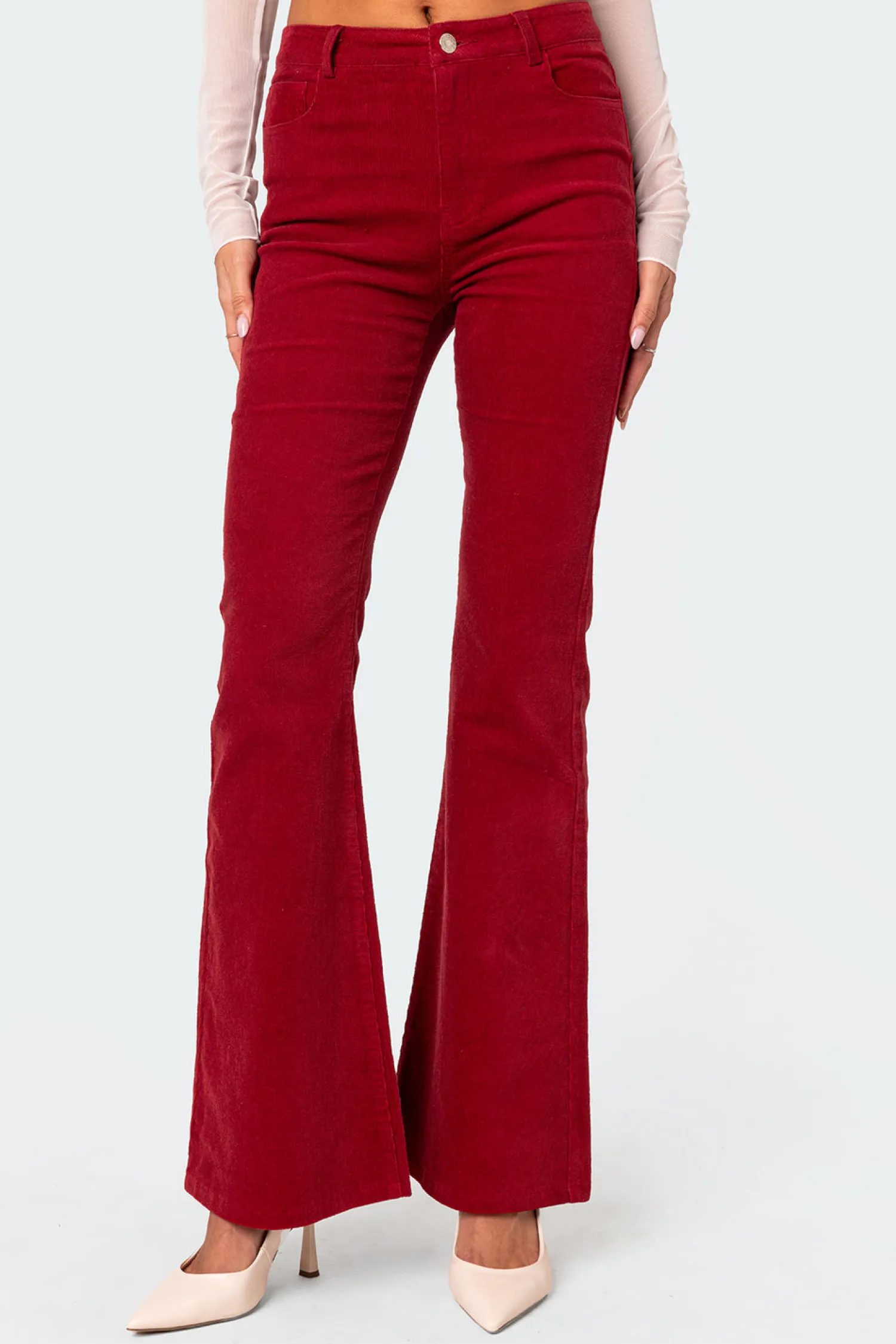 Pants | Pants*edikted Tony Corduroy Flared Pants BORDU